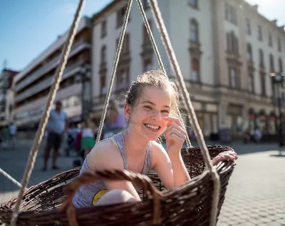 Városi zsáner a téren.