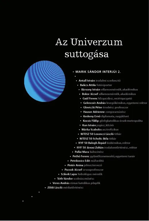 Az Univerzum suttogása – borító