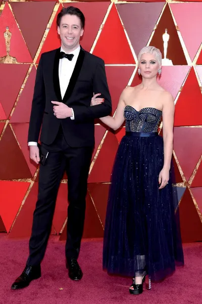 A 90. Oscar-gálán 2018 márciusában, férjével, Theo Green filmzeneszerzővel.